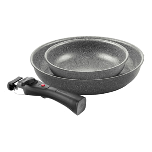 Set de poêles 3 pcs Ballarini Torre (Poêle 20 cm + Poêle 28 cm + Poignée amovible)