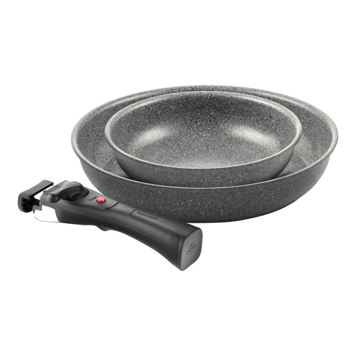 Set de poêles 3 pcs Ballarini Torre (Poêle 20 cm + Poêle 28 cm + Poignée amovible)