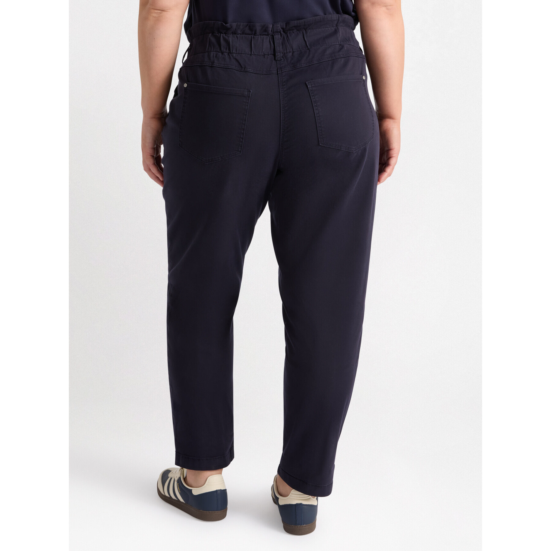 Fiorella Rubino - Pantaloni balloon in cotone - Blu