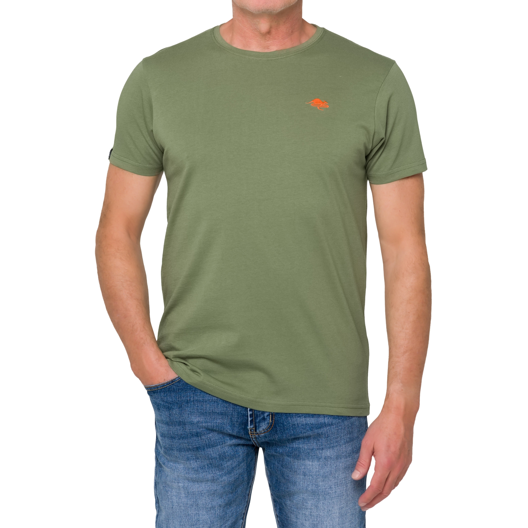 Camiseta de algodón 180 gr Hot Buttered Mistral verde militar