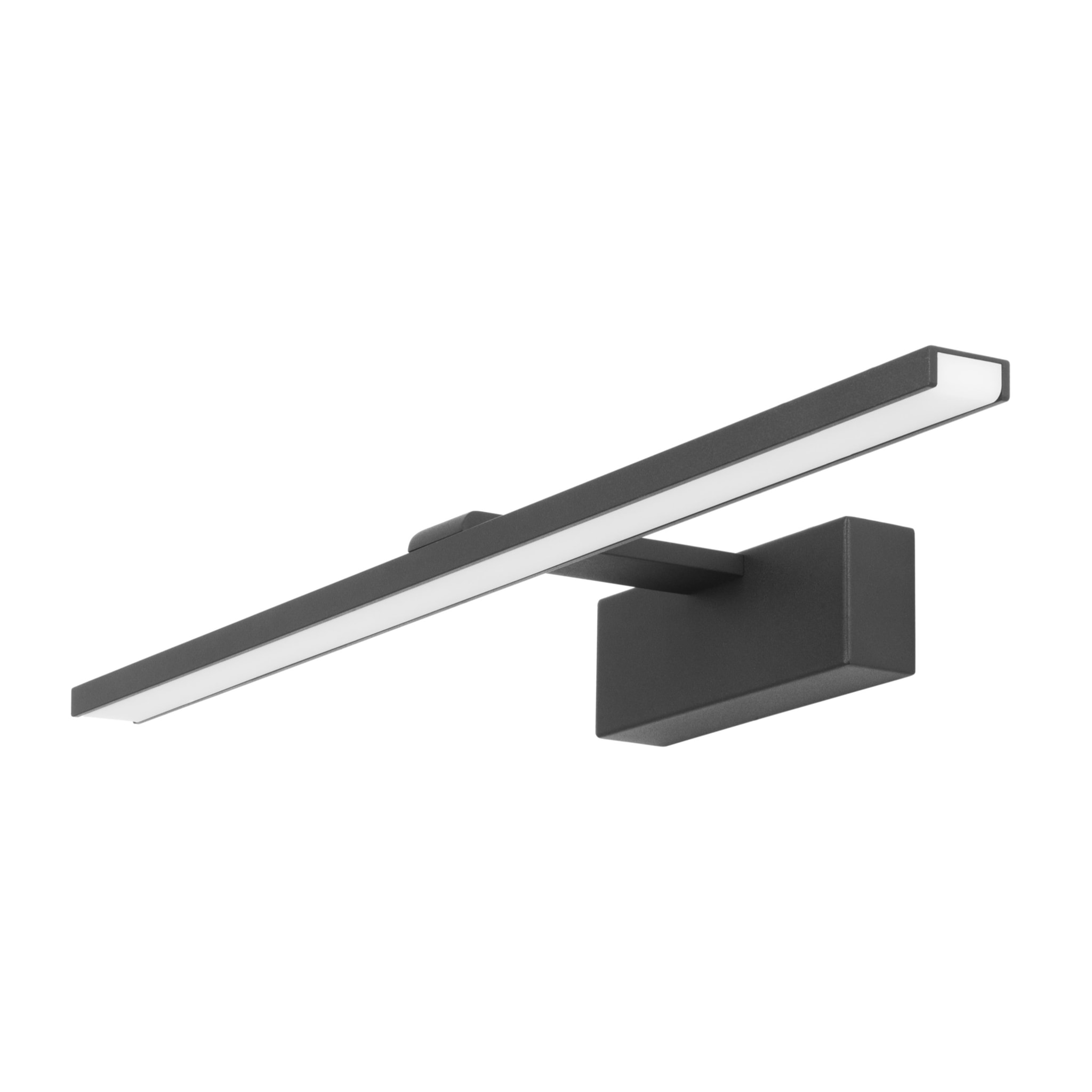 FORLIGHT Nora - Lámpara para Espejo de Baño LED 59cm con Luz Neutra 4000K. Protección IP44 para Baños. Color Negro