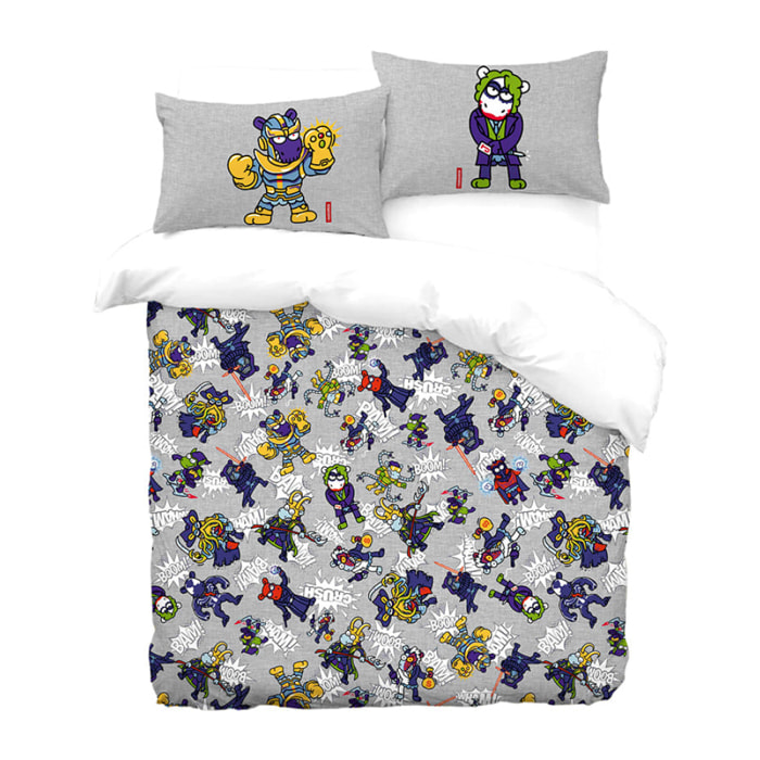 Funda nórdica Kukuxumusu Malos - 100% algodón -