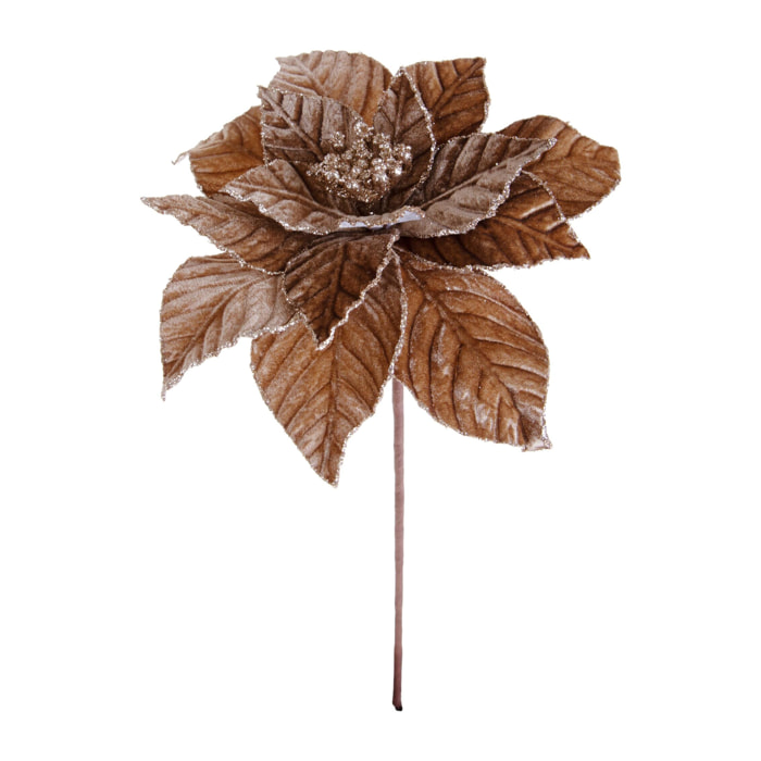 Ramo poinsettia - Pezzi 12 - ORO - Bianchi Dino SpA