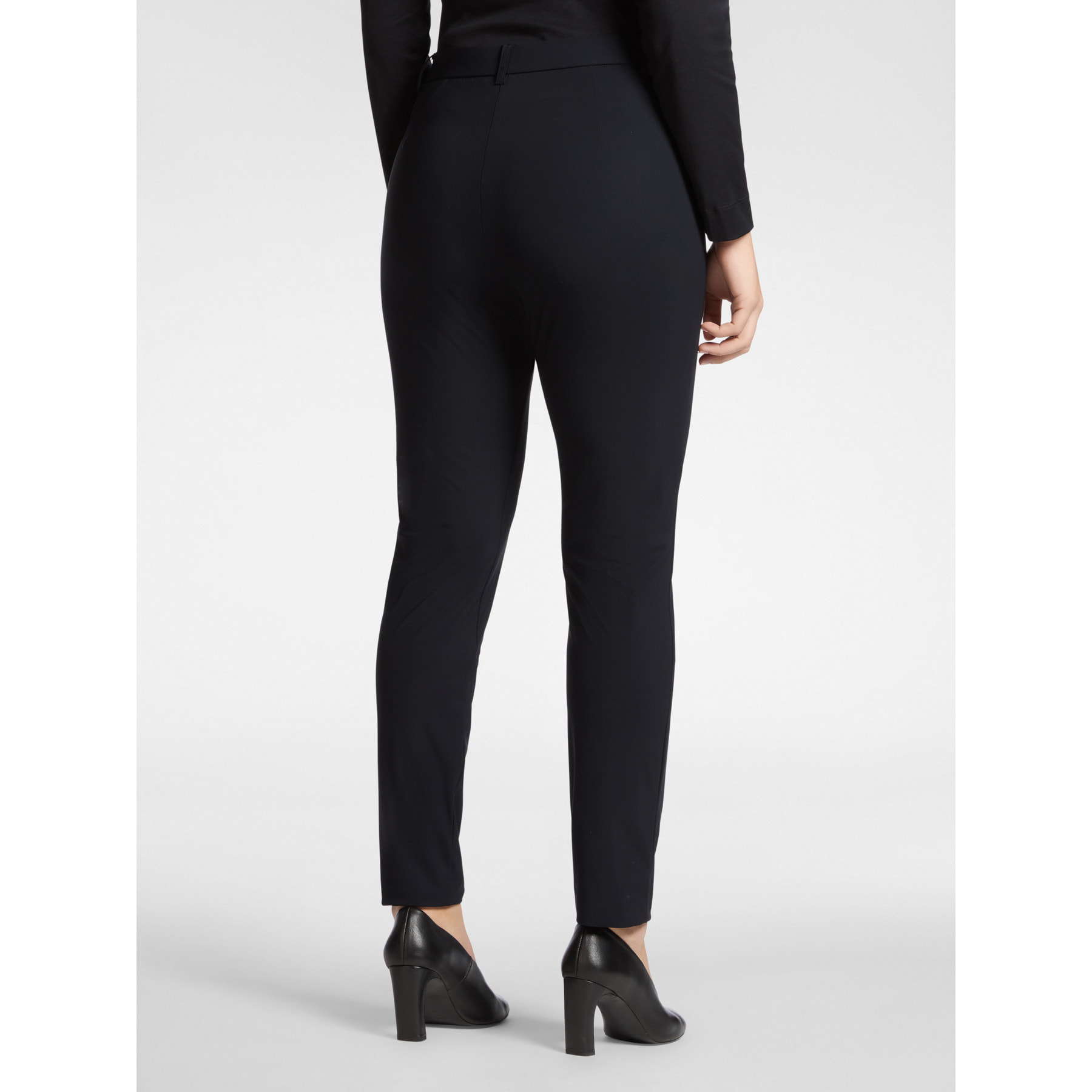 Elena Mirò - Pantaloni chinos in jersey - Nero