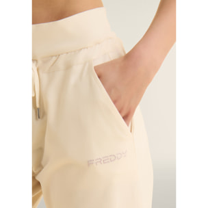 Pantaloni Sportivi con Coulisse in Jersey Elasticizzato