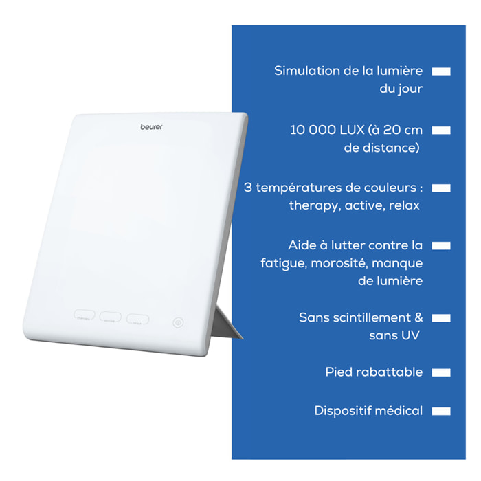 Lampe de luminothérapie - Beurer - TL 45 - avec 3 températures de couleur
