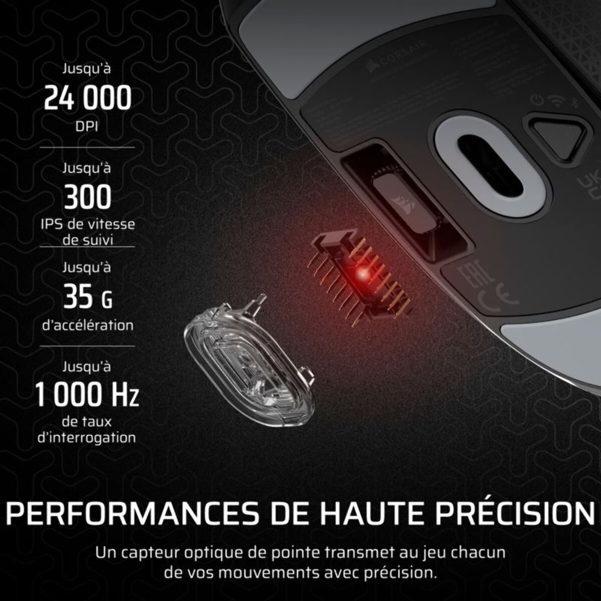 Souris Gamer Sans Fil CORSAIR M55 Wireless