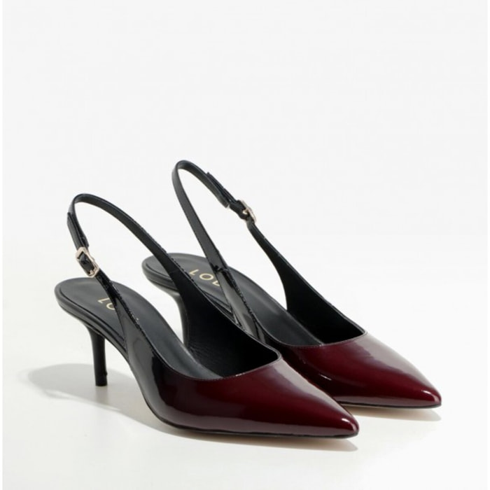 ZAPATOS DE SALÓN BURDEOS KLINIC-BI