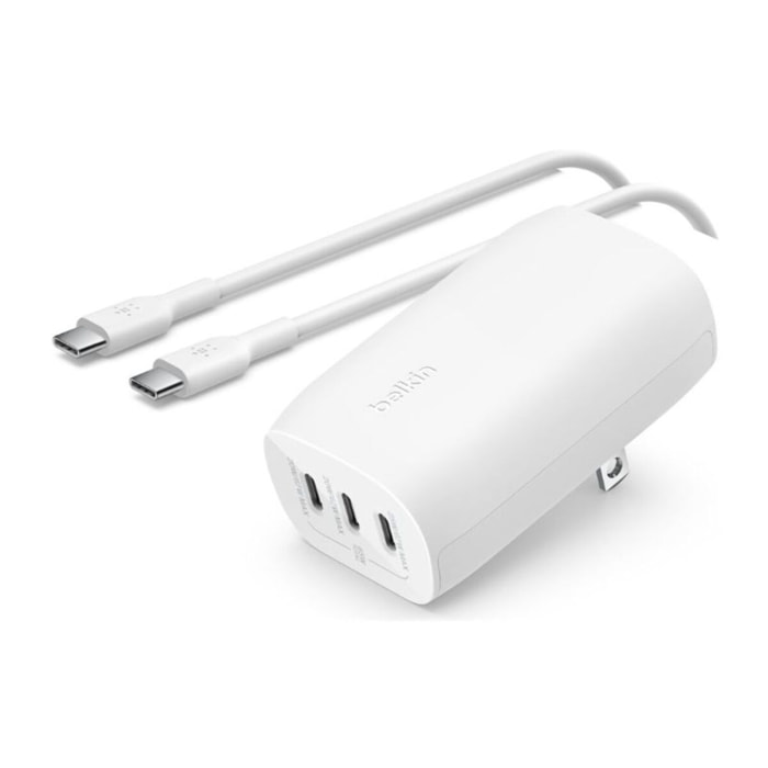 Chargeur secteu BELKIN 3 port USB-C 67W PPS + cable USB C