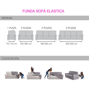 Funda de Sofá Elástica Vera Malva Nordic-Home