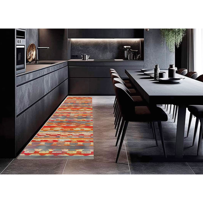 Tappeto Passatoia Cucina Con Retro Antiscivolo Antisfilo Linea Futura Ottica