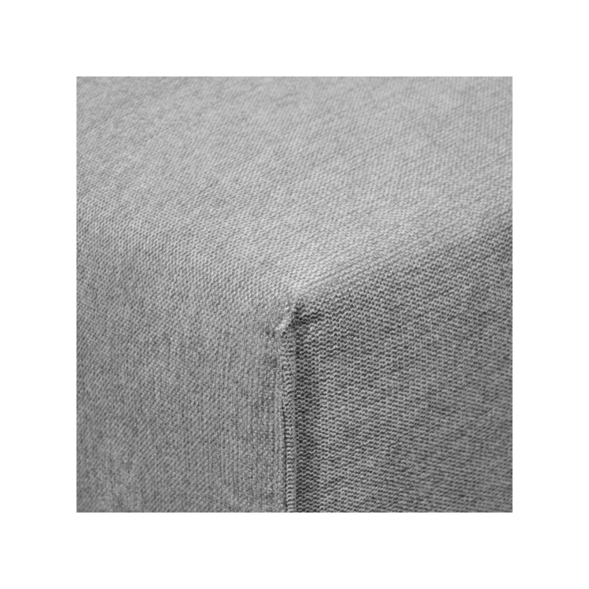 Pouf en tissu gris pour canapé modulable - FINN