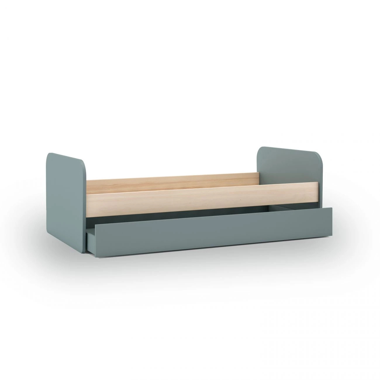 Cama doble juvenil Misty Breeze Verde Salvia - Oak Soft