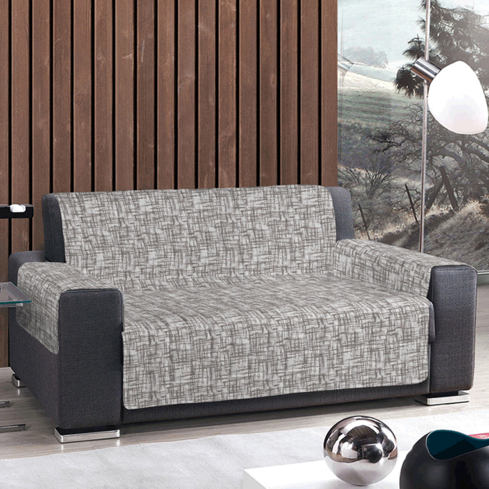 Copridivano reticolo beige