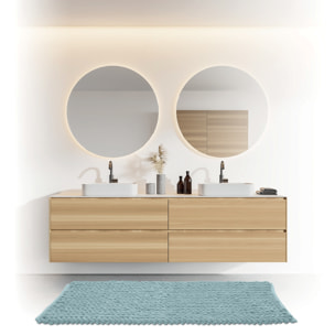 Tapis de bain 50x120cm "Colorama" bleu artic