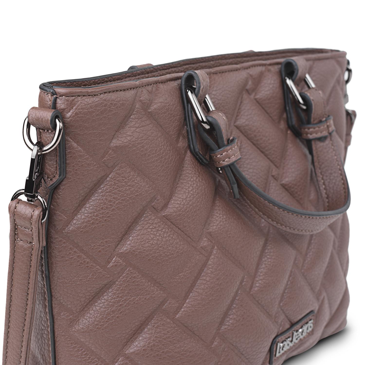 Bolso Shopper-Tote Lois Dewey Marron Oscuro