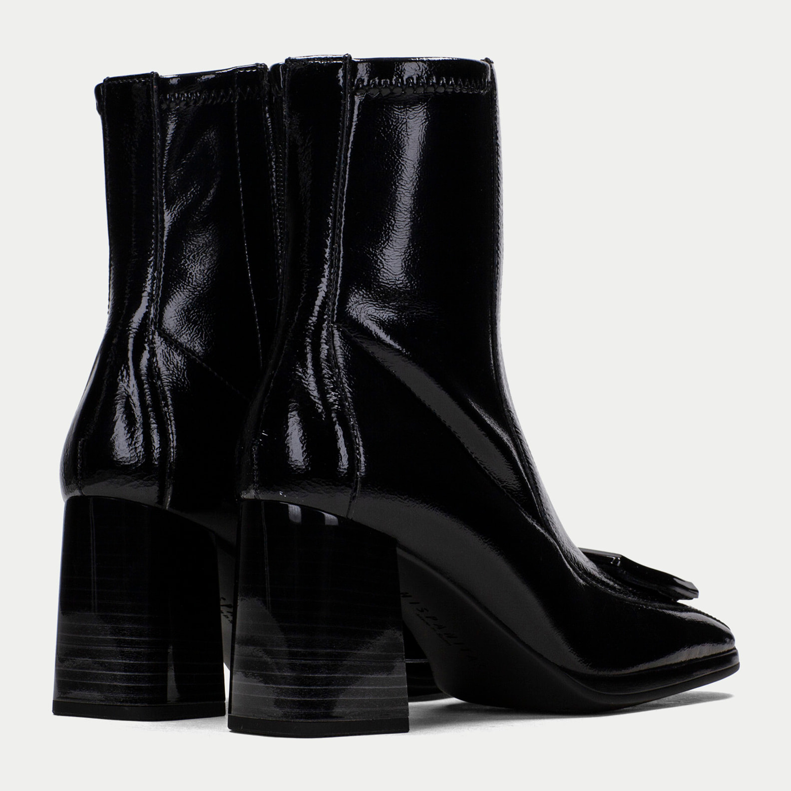 Botin Monaco Negro 7,5 cm