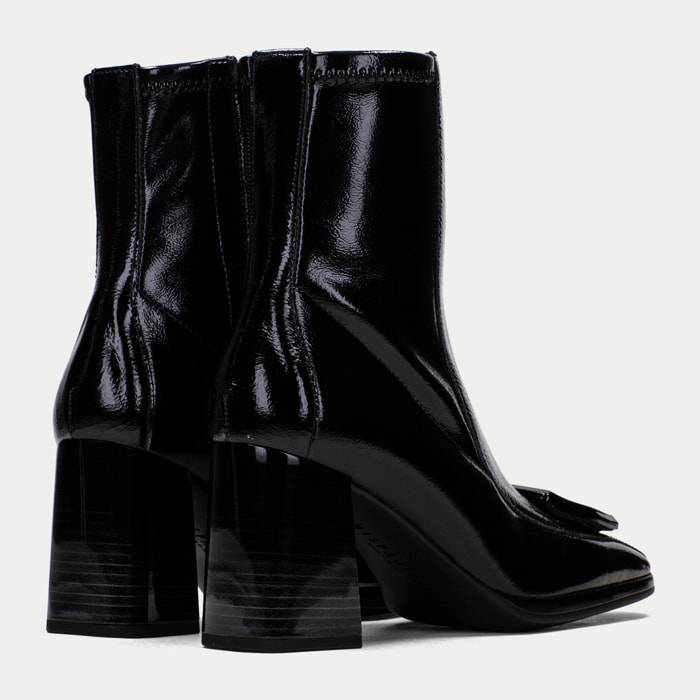 Botin Monaco Negro 7,5 cm