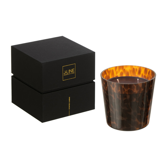 J-Line bougie parfumée Noa - Sandalwood - verre - marron - small - 50H