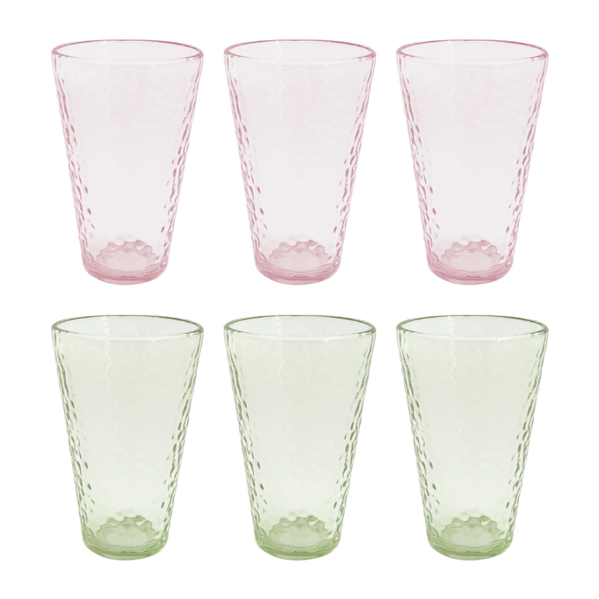 Lot de 6 grands verres, BLOOM