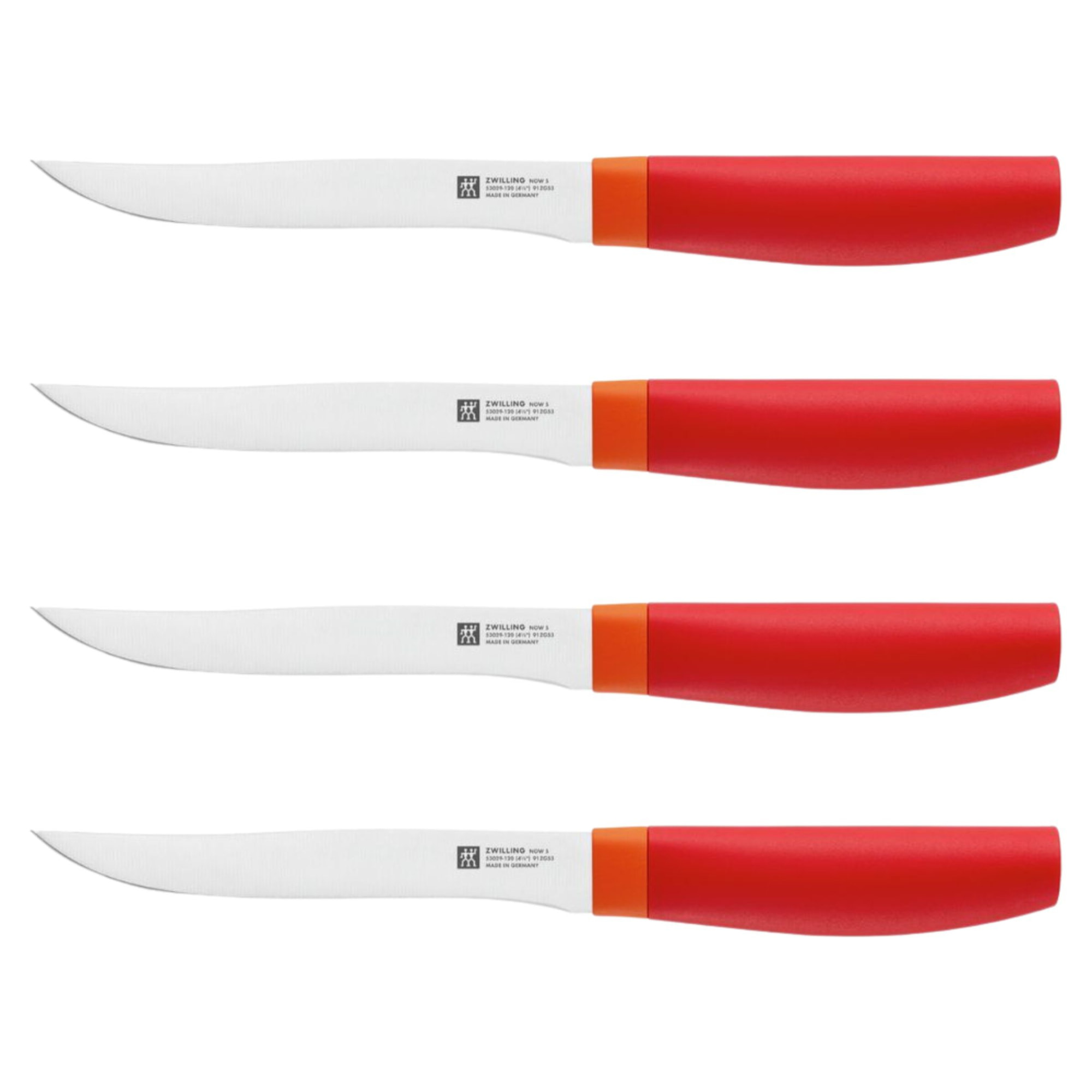 ZWILLING NOW S ROUGE Couteau à steaks, 4pcs
