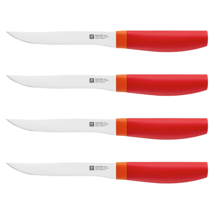 ZWILLING NOW S ROUGE Couteau à steaks, 4pcs
