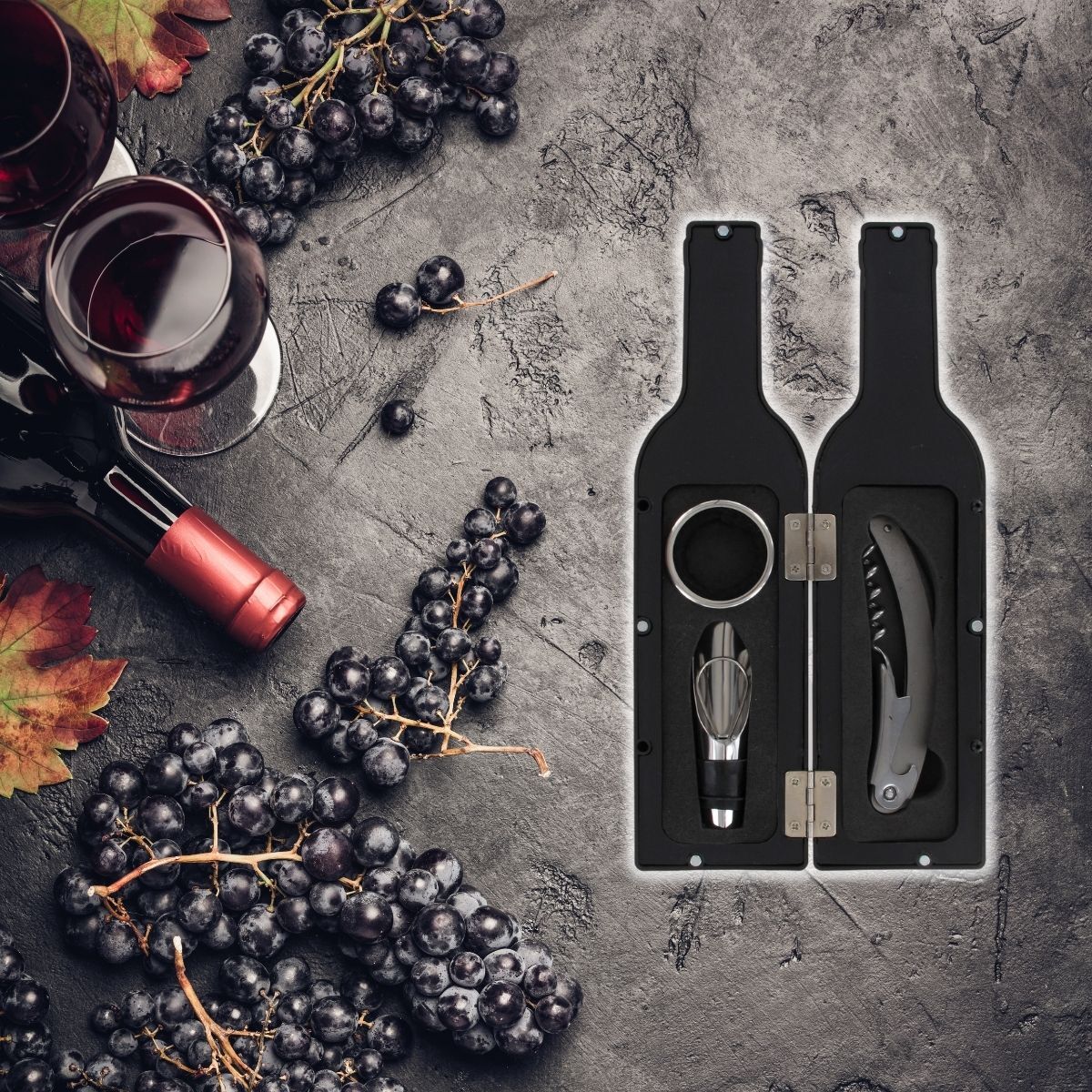 Coffret cadeau pour bouteille de vin Fackelmann