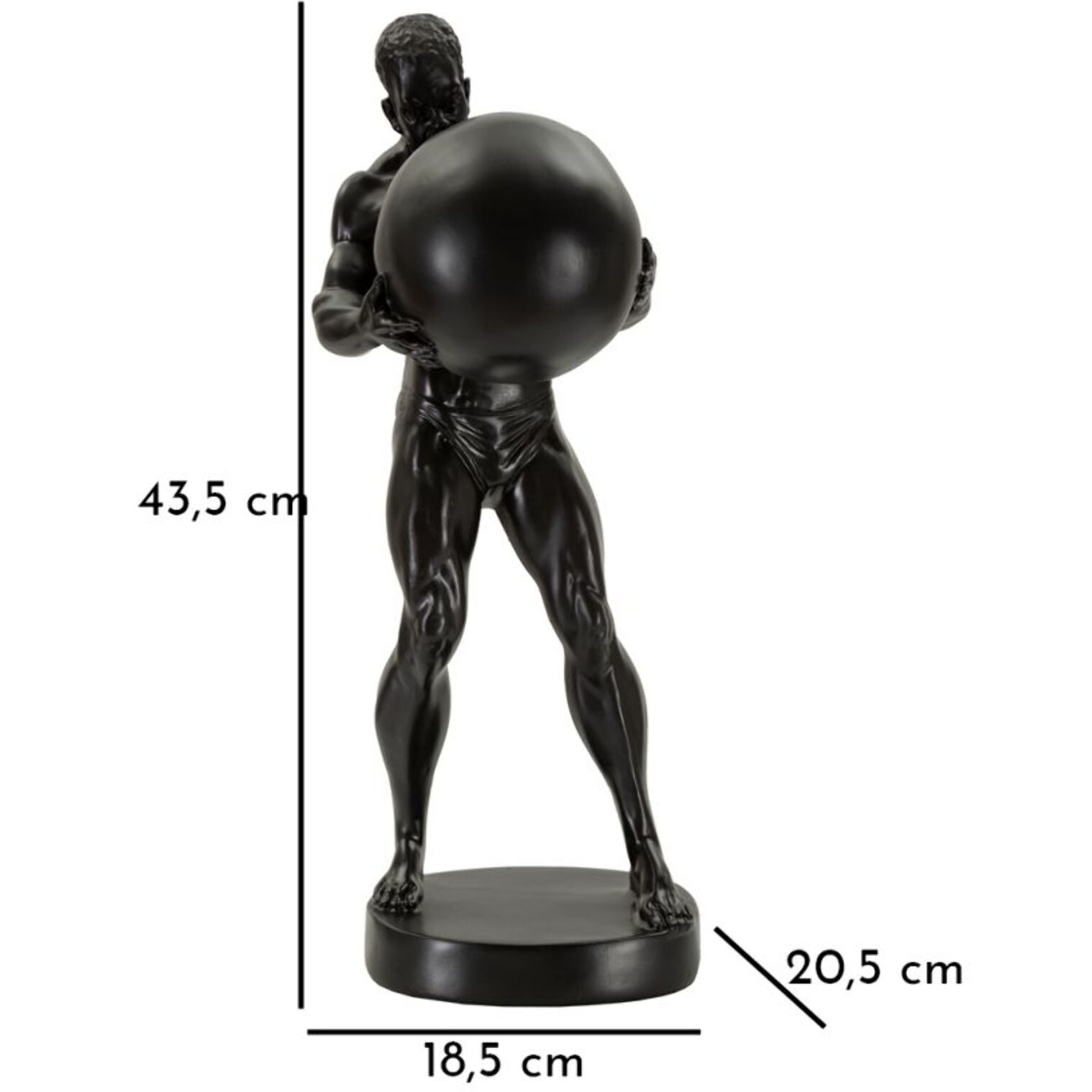 STATUETTA ATLAS CM 18,5X20,5X43,5