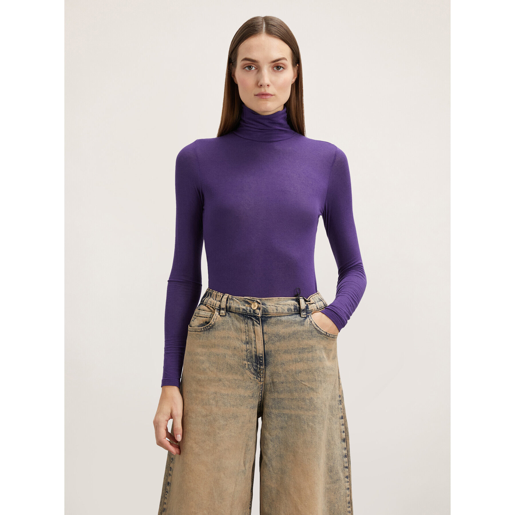 Motivi - Dolcevita misto modal - Viola