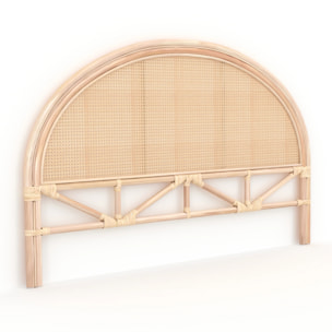 Tête de lit 160 cm en rotin et cannage - Néora