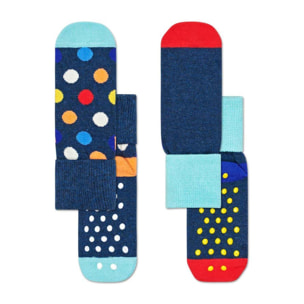 Calcetines 2-pack kids big dot anti-slip