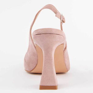 Zapato De Tacón - Rosa - Altura: 8 Cm