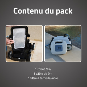 Bestway Robot piscine électrique Mia - nettoyage fond plat - 24m² max
