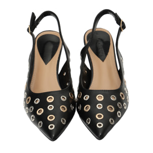 Decolletè borchie - tacco7,0 cm