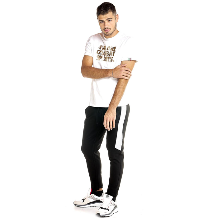 Camiseta hombre Leone 1947 Apparel manga corta estampado león dorado invierno