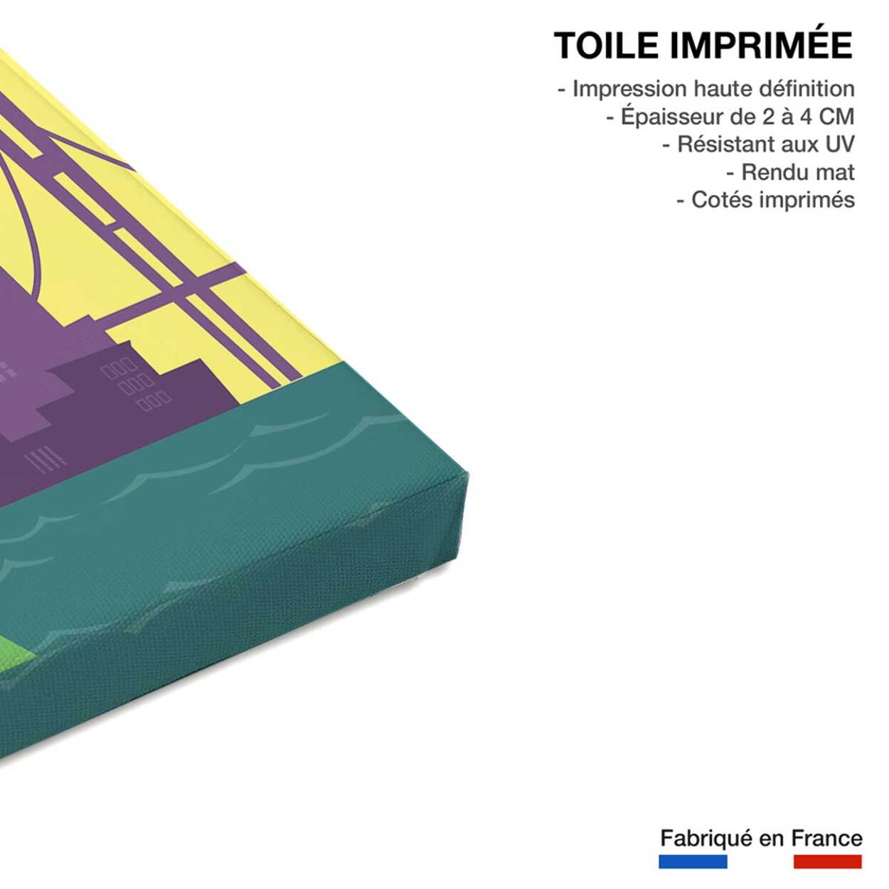 Tableau voyage à new york Toile imprimée