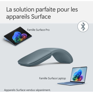 Souris sans fil MICROSOFT Surface Arc Mouse | Bleu Océan