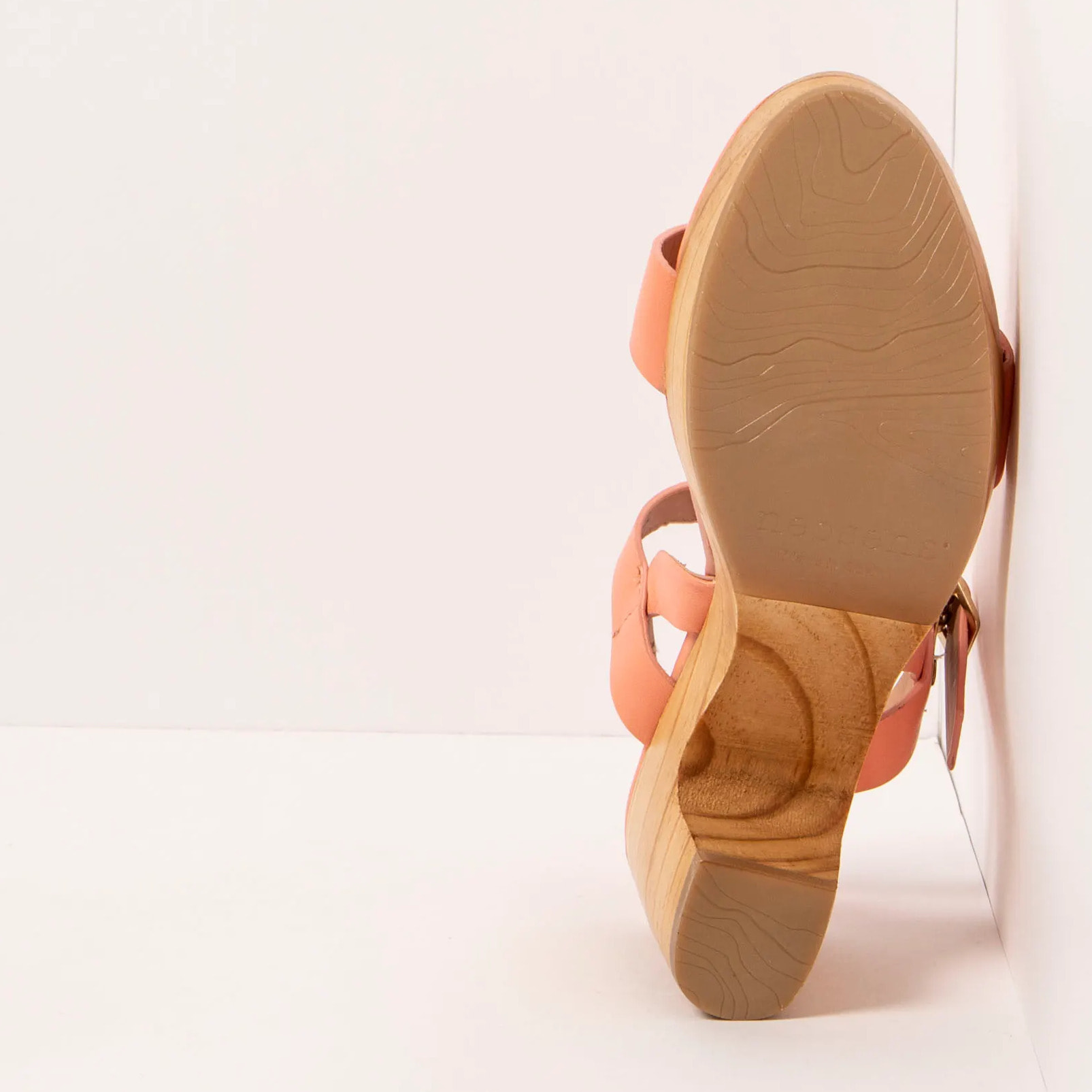 Sandalias con tacón S3272 NAPPA PEACH PINK/ ST.LAURENT SANDAL color Peach pink