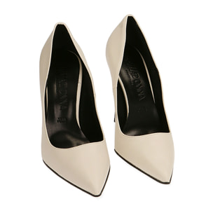 Décolleté panna, tacco 11 cm