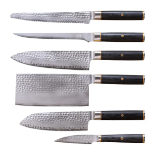 Set Completo de Cuchillos (6 piezas) - Colección Pakka San-Mai
