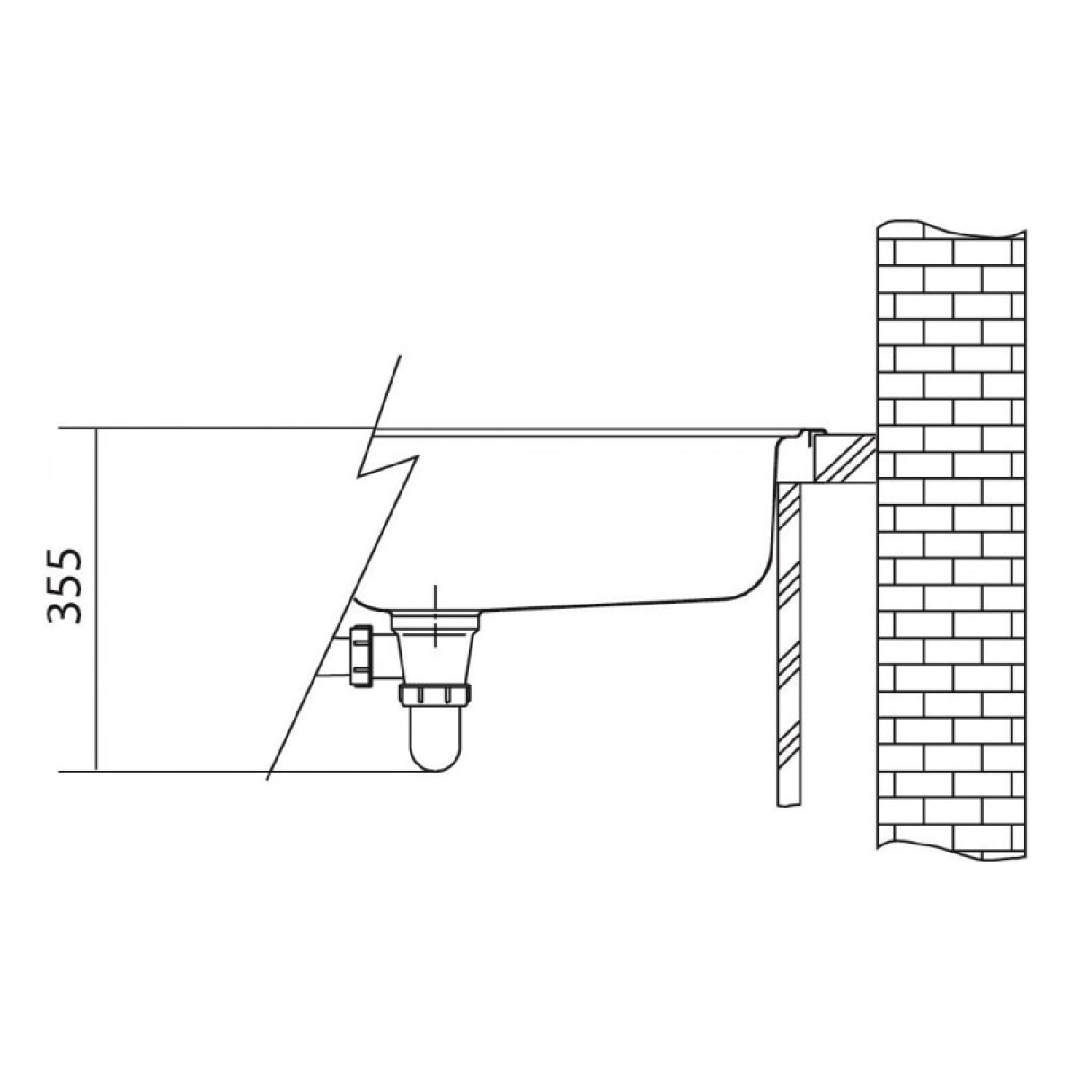 Urban UBG 610-78 Fragranit+ Évier de cuisine à encastrer Blanc glace