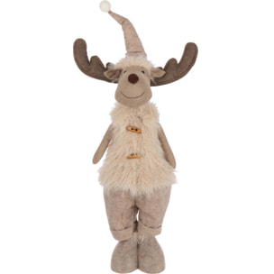 J-Line figurine Eland Fourrure Téléscopique - polyester- ecru