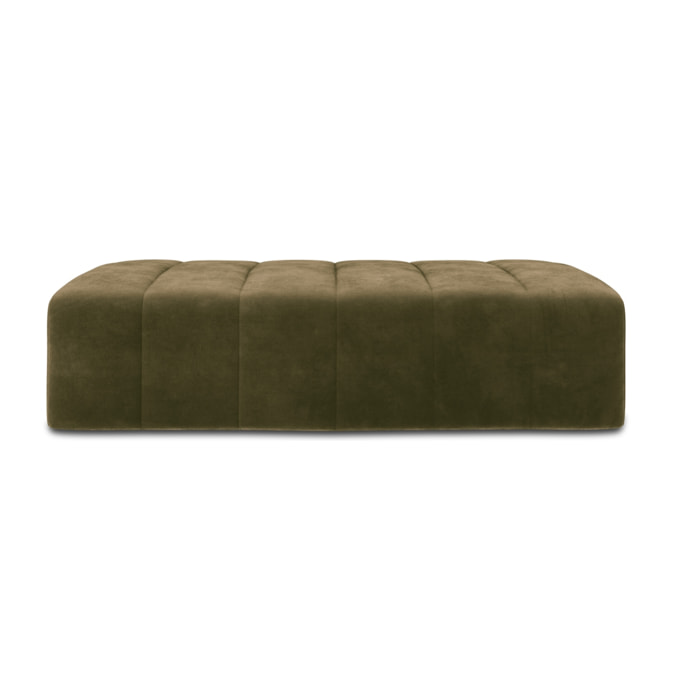 Pouf "Marcel" 2 places en velours vert