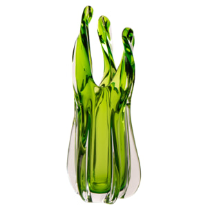 J-Line Vase Serena - verre - vert - small