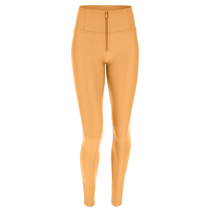 Pantaloni push up WR.UP® skinny vita alta con zip similpelle