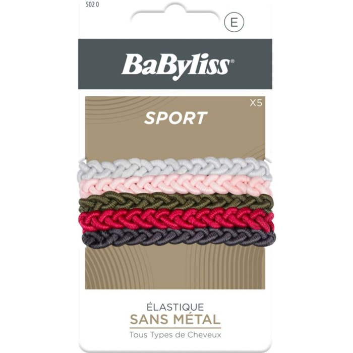 Elastique cheveux BABYLISS sans métal X5