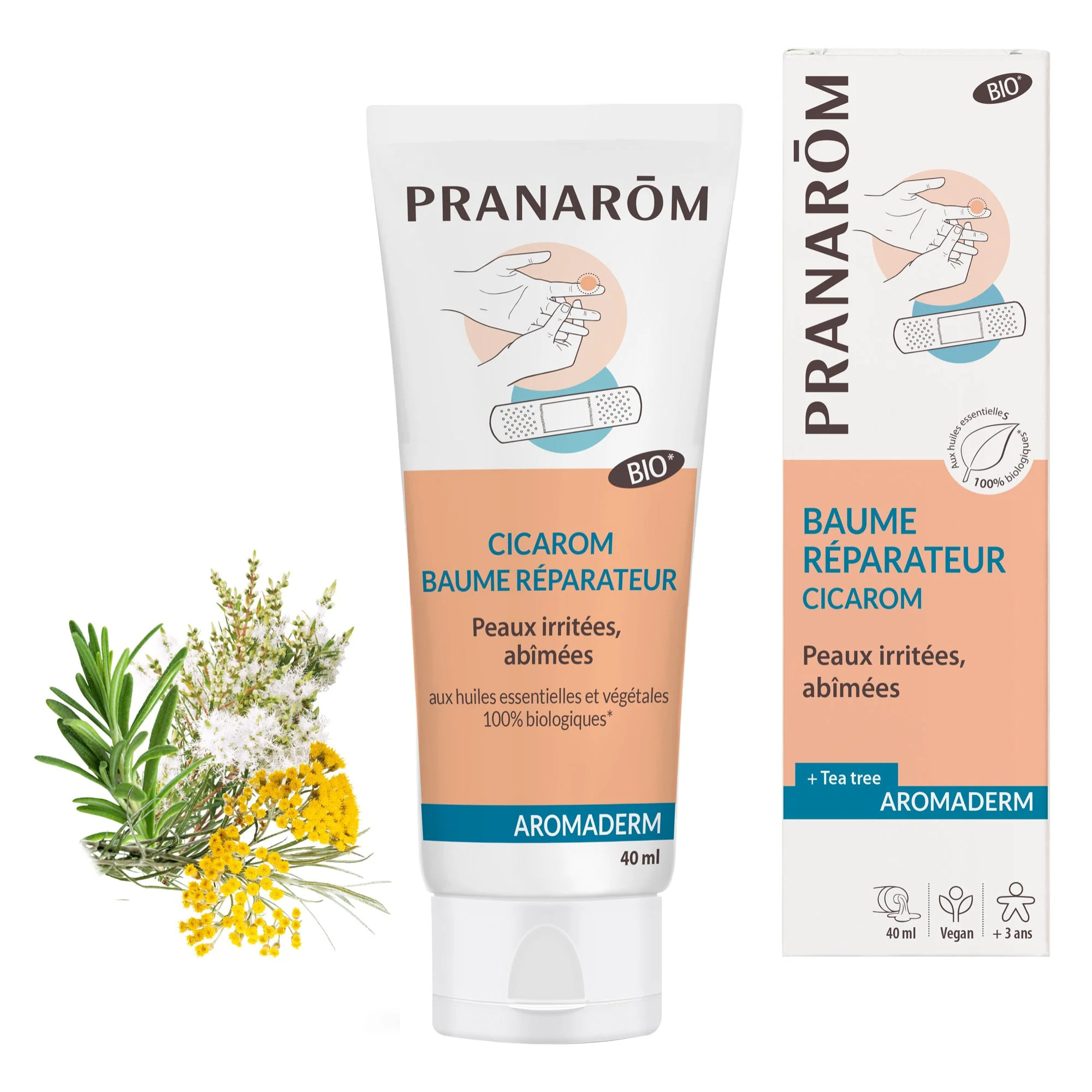 Pranarom - Baume réparateur - Bio - 40 ml