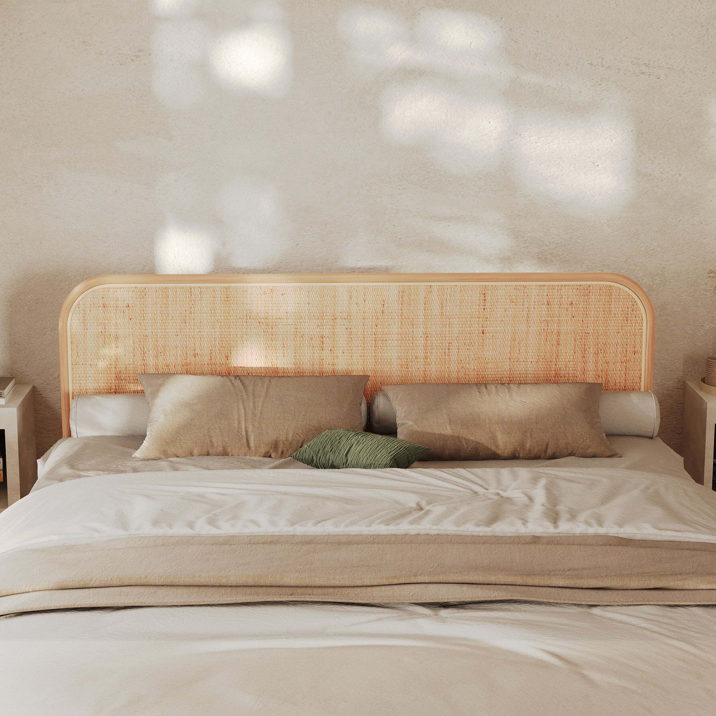 Tête de lit 180 cm en rotin naturel - Grace