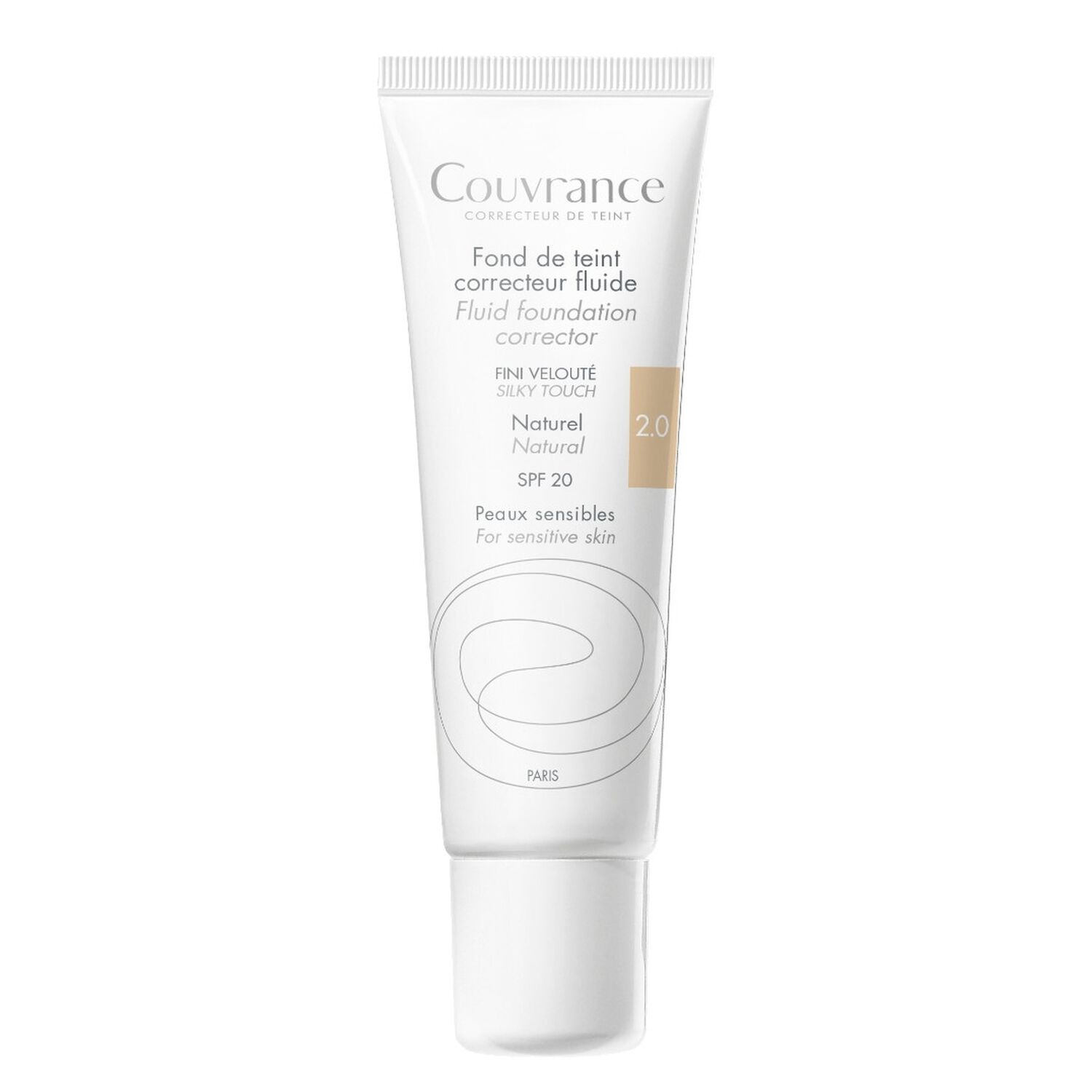 2.0 Naturel - Fond Teint Correcteur Fluide SPF20 - Peaux Sensibles 30 ml