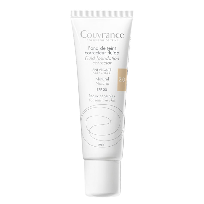 2.0 Naturel - Fond Teint Correcteur Fluide SPF20 - Peaux Sensibles 30 ml